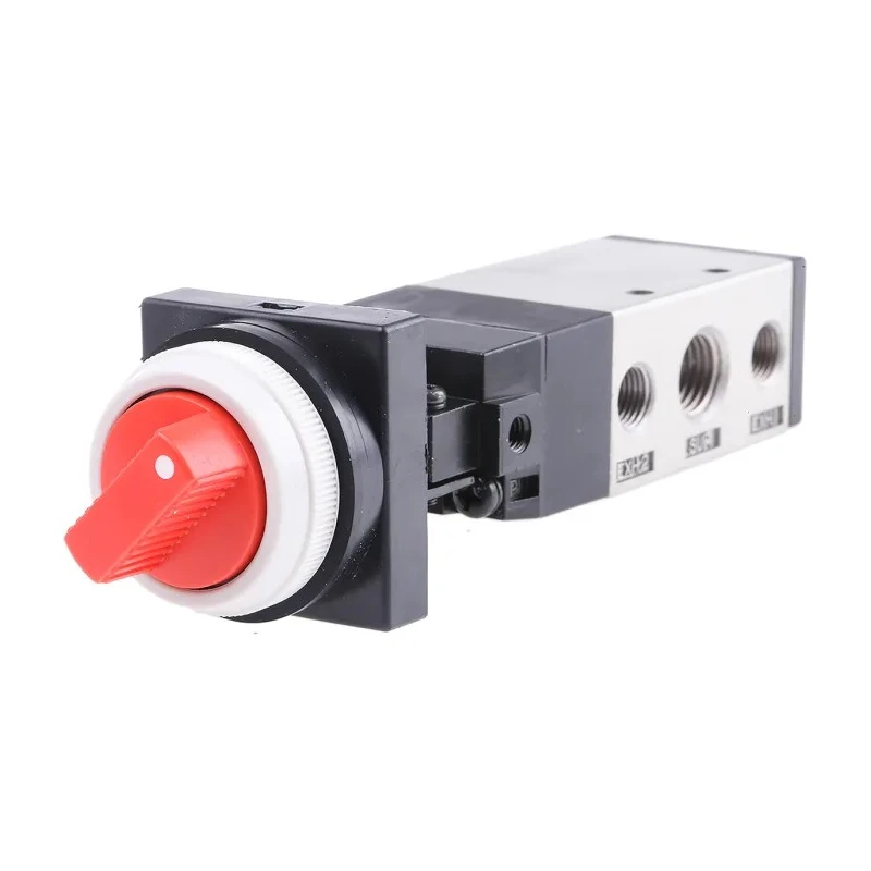 SMC Twist Selector Pneumatic Manual Control Valve VFM300 Series Rc 1/4 5-Port Aluminium Alloy Body VFM350-02-34R