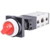 SMC Twist Selector Pneumatic Manual Control Valve VFM300 Series Rc 1/4 5-Port Aluminium Alloy Body VFM350-02-34R