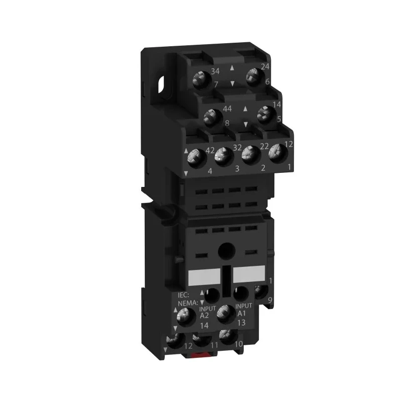 Schneider Electric Harmony Relay RXM 4 Way 250V DIN Rail Relay Socket RXZE2M114