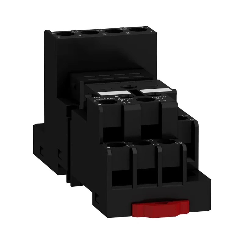 Schneider Electric Harmony Relay RXM 4 Way 250V DIN Rail Relay Socket RXZE2M114