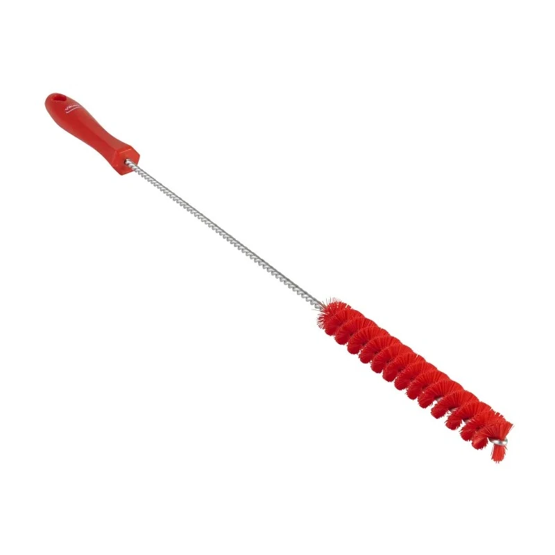 Vikan Red Bottle Brush, Bristle 9 mm, Brush Diameter 20 mm, Overall Length 500 mm 53764