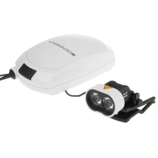 Eschenbach LED Head Torch 600 lm Spot Beam 0.4m Beam Distance White Plastic Housing 160422