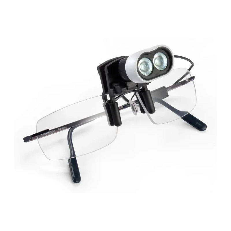 Eschenbach LED Head Torch 600 lm Spot Beam 0.4m Beam Distance White Plastic Housing 160422