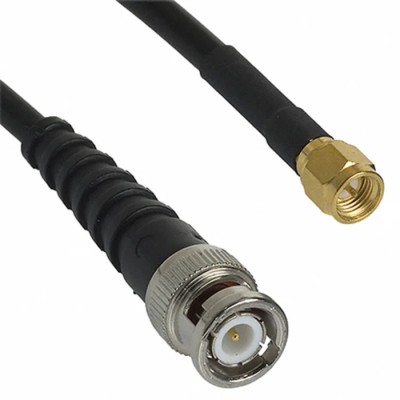 Cinch 415 Series RG58 Terminated Coaxial Cable 50 Ω Black 500V AC RG58