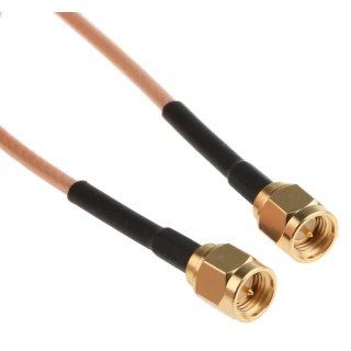 Cinch 415 Series RG316 Coaxial Cable 1.22 m 50 Ω Black Terminated RG316