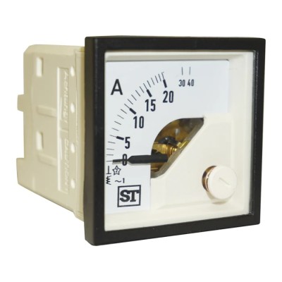 Sifam Tinsley Analogue Panel Ammeter 100 A AC, 0.5 % Accuracy Moving Iron EQ44-I1522N1CAW0ST