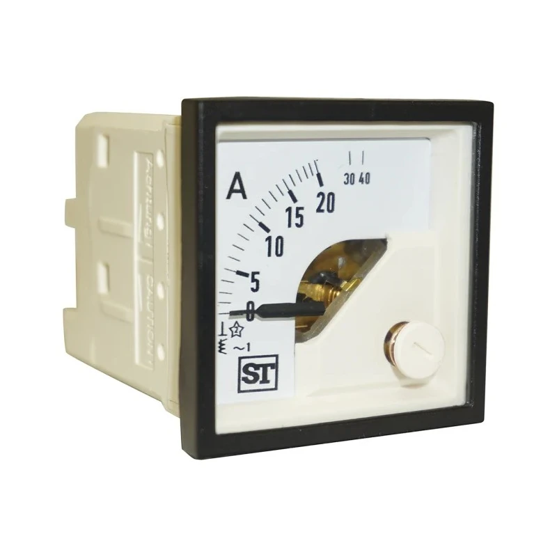 Sifam Tinsley Analogue Panel Ammeter 100 A AC, 0.5 % Accuracy Moving Iron EQ44-I1522N1CAW0ST