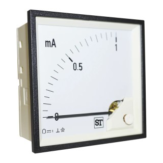 Sifam Tinsley Sigma Analogue Panel Ammeter 5 mA DC Moving Coil 96 mm x 96 mm PQ94-I16L2N1CAW0ST