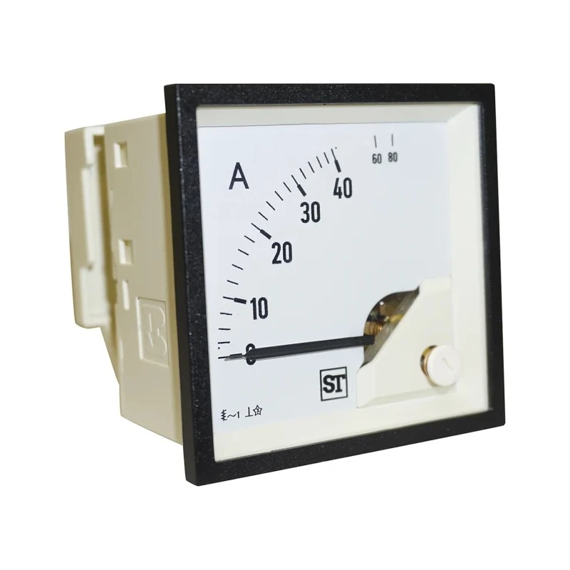 Sifam Tinsley Sigma Analogue Panel Ammeter 100 A AC, 0.5 % Moving Iron EQ74-I1822N1CAW0ST