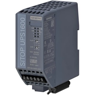 Siemens Uninterruptible Power Supply 21V dc, 29 V dc Input 480 W DIN Rail SITOP UPS1600 UPS1600