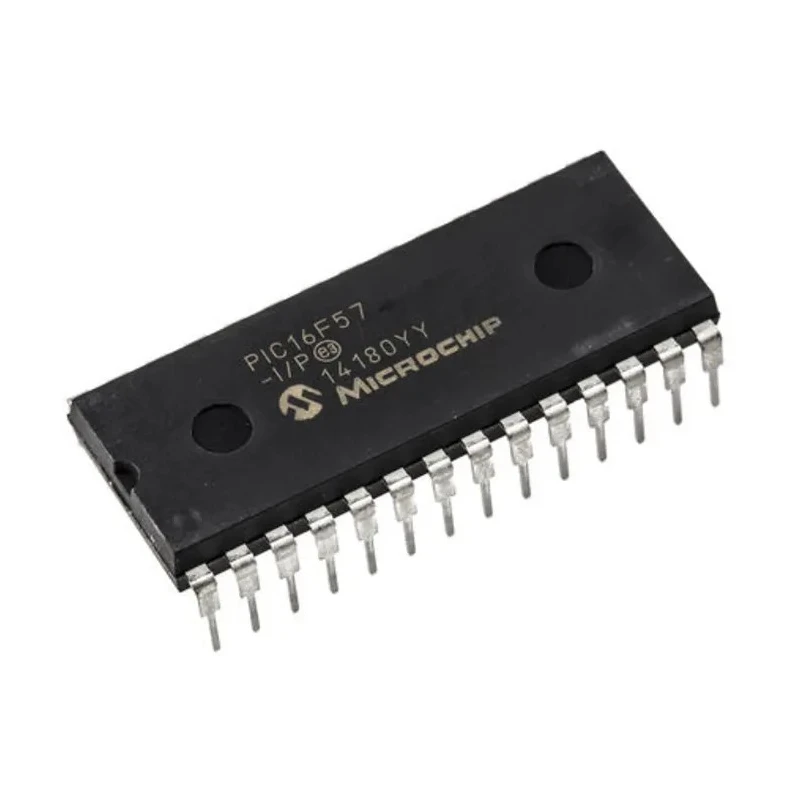 Microchip 8 bit PIC16F Microcontroller 3kB Flash 20 MHz 28-Pin PDIP PIC16F57-I/P