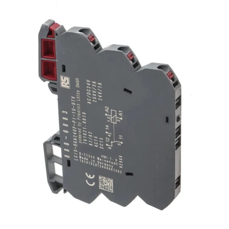 RS PRO Interface Relay DIN Rail Mount 24V AC/DC Coil SPDT Contact Configuration 6A Switching Current 888-6883