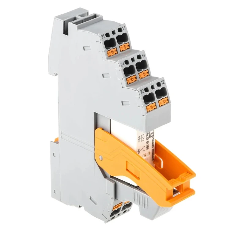 Phoenix Contact DIN Rail Relay Module 12V DC Coil Voltage 10mA Switching Current SPDT 2906224