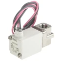 SMC Pneumatic Solenoid Valve 2/2 NC Solenoid/Spring G 1/8 Threaded Port, 24V DC, 3W Power VDW22VAM