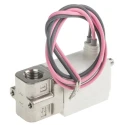 SMC Pneumatic Solenoid Valve 2/2 NC Solenoid/Spring G 1/8 Threaded Port, 24V DC, 3W Power VDW22VAM