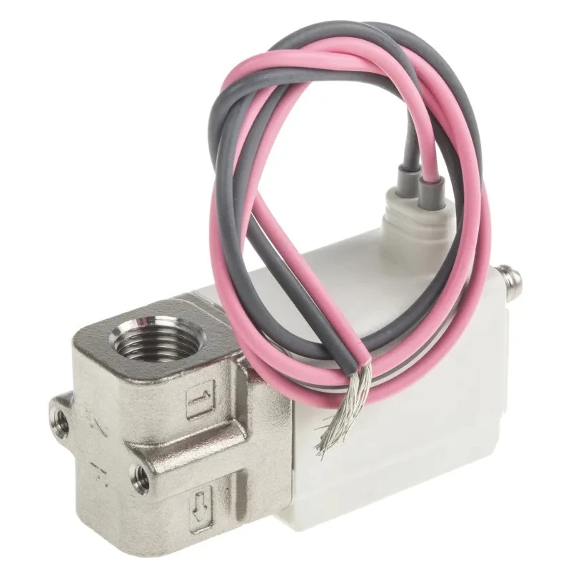 SMC Pneumatic Solenoid Valve 2/2 NC Solenoid/Spring G 1/8 Threaded Port, 24V DC, 3W Power VDW22VAM