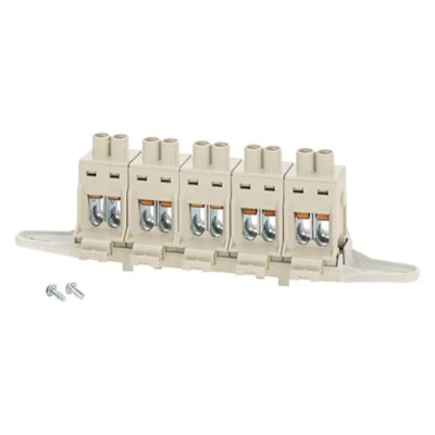 HENSEL DK Series Non-Fused Terminal Block 5-Way 35mm² 6mm² Wire 102A Screw DKKS25