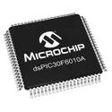 Microchip 16 bit dsPIC dsPIC30F Microcontroller 25 MHz 144kB FLASH 80-Pin TQFP DSPIC30F6010A-30I/PF