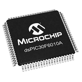 Microchip 16 bit dsPIC dsPIC30F Microcontroller 25 MHz 144kB FLASH 80-Pin TQFP DSPIC30F6010A-30I/PF