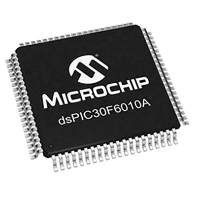 Microchip 16 bit dsPIC dsPIC30F Microcontroller 25 MHz 144kB FLASH 80-Pin TQFP DSPIC30F6010A-30I/PF