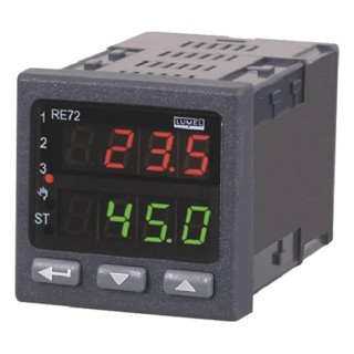 Lumel Panel Mount PID Temperature Controller 2 Output Current/Voltage 253V AC/DC On-Off RE72