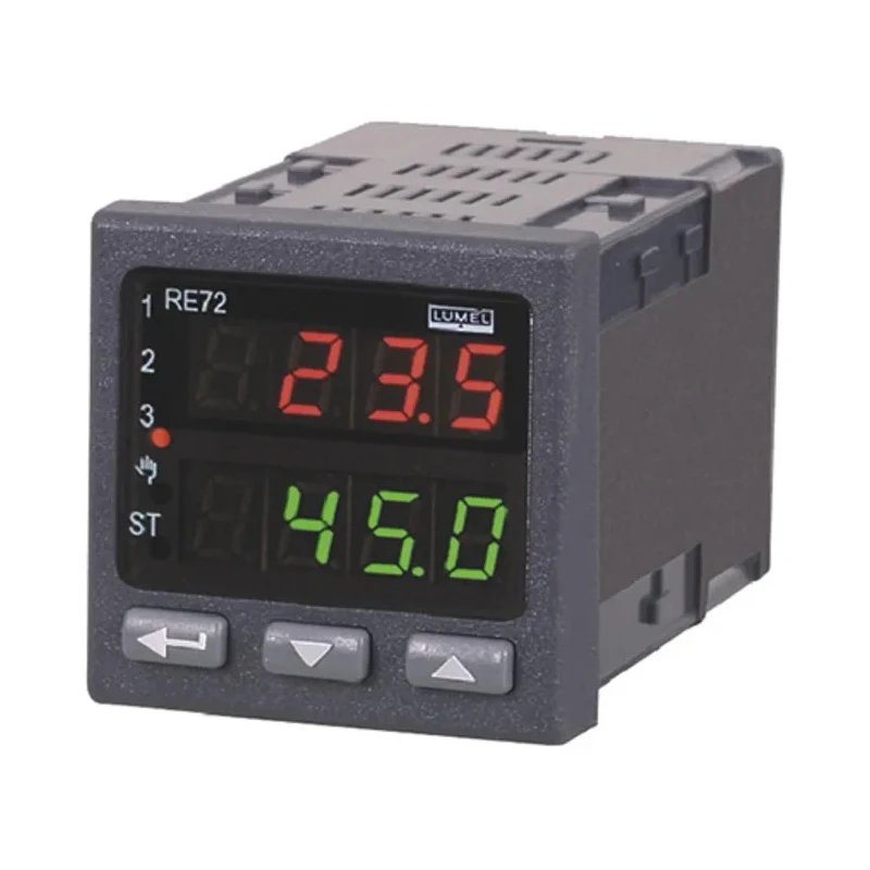 Lumel Panel Mount PID Temperature Controller 2 Output Current/Voltage 253V AC/DC On-Off RE72