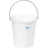 Vikan 12L Hygiene Bucket Stainless Steel Polypropylene White with Handle 56865
