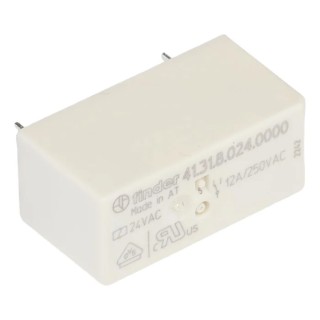 Finder PCB Power Relay 24V AC Coil 12A Switching Current SPDT 41.31.8.024.0000