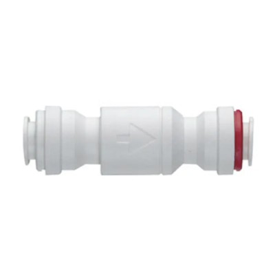 John Guest Acetal Copolymer Push-in Check Valve 1/4 in, 10 bar 1/4SCV