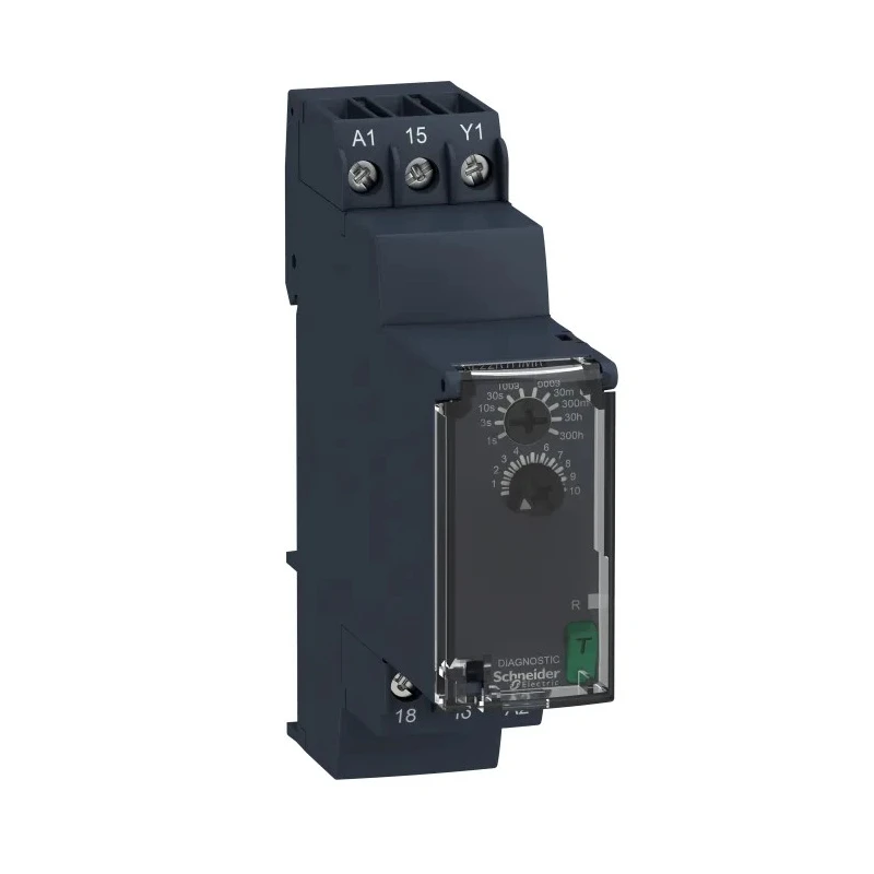 Schneider Electric Harmony Time Series DIN Rail Timer Relay 1-Contact 24 to 240 V dc/ac RE22R1HMR
