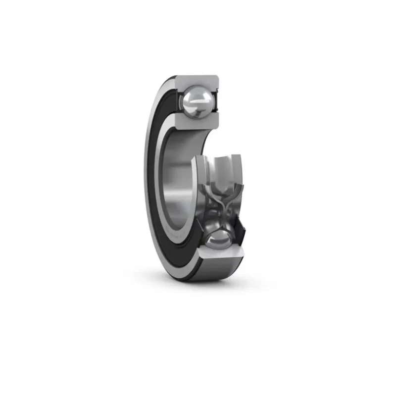 SKF Single Row Deep Groove Ball Bearing 30 mm ID, 55 mm OD, 13 mm Width, Sealed, Stainless Steel Balls W 6006-2RS1