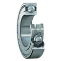 SKF Single Row Deep Groove Ball Bearing 25 mm ID, 52 mm OD, 15 mm Width, Stainless Steel Cage W 6205-2RS1