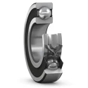 SKF Single Row Deep Groove Ball Bearing 25 mm ID, 52 mm OD, 15 mm Width, Stainless Steel Cage W 6205-2RS1