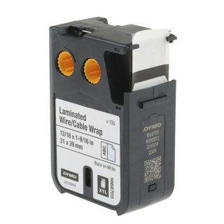 Dymo XTL Black on White Laminated Label Printer Tape 21 mm Width, 39 mm Tape Length, 5.5 m Label Length 1868705