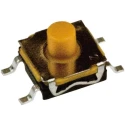 C & K IP67 Black Tactile Switch Tactile 2.3 mm Actuator Length SPST 50mA 24V dc Surface Mount KSC421G 70SH LFS