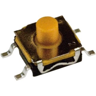 C & K IP67 Black Tactile Switch Tactile 2.3 mm Actuator Length SPST 50mA 24V dc Surface Mount KSC421G 70SH LFS