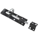 RS PRO Steel Padlockable Epoxy Black Door Bolt 150 mm 893-8681