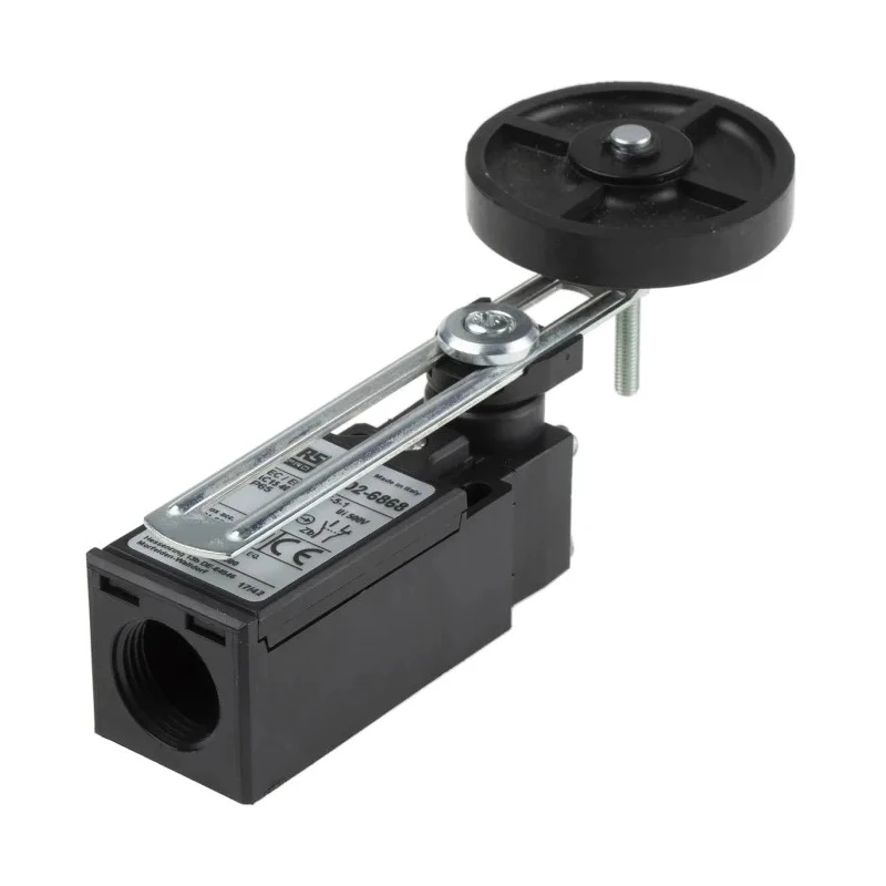 RS PRO Adjustable Roller Lever Limit Switch, 1 NO/1 NC, IP65, Fibreglass Reinforced Thermoplastic Housing, 400V AC, 10A IP65
