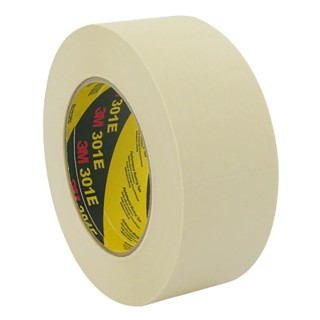3M Beige Scotch Masking Tape Paper Backing Rubber Adhesive 36mm x 50m Maximum Operating Temperature 100°C 301E36