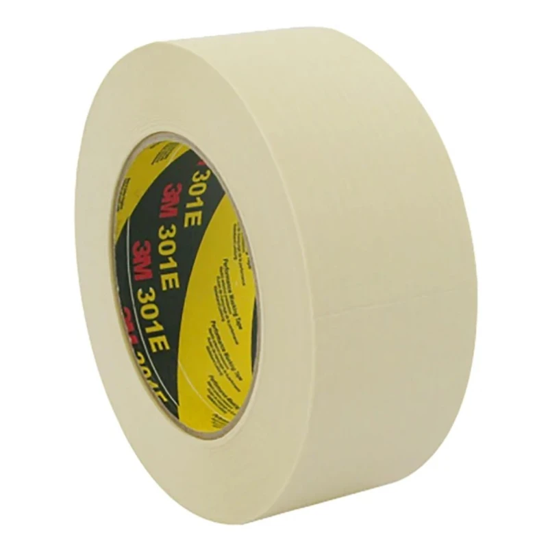 3M Beige Scotch Masking Tape Paper Backing Rubber Adhesive 36mm x 50m Maximum Operating Temperature 100°C 301E36
