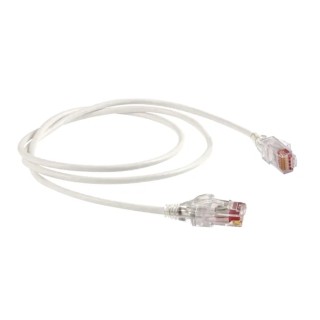 HellermannTyton Connectivity Ethernet Cable, White Low Smoke Zero Halogen Jacket, 1 m Length, Unshielded Unscreened Cat6