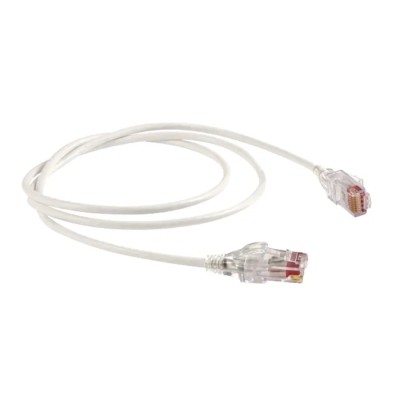 HellermannTyton Connectivity Ethernet Cable, White Low Smoke Zero Halogen Jacket, 1 m Length, Unshielded Unscreened Cat6