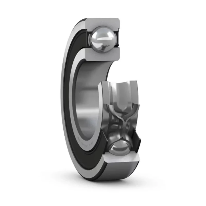 SKF Single Row Deep Groove Ball Bearing, 5 mm ID, 14 mm OD, 5 mm Race Width, Sealed, Stainless Steel W 605-2RS1