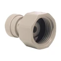 John Guest Plastic Pipe Fitting Straight Tap Adapter 1/4 in CI320816FS