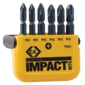 CK Phillips Screwdriver Impact Bit Set Steel PH1 PH2 PH3 6 Pieces T4512