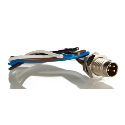 Brad from Molex Sensor Actuator Cable Male 4 Way M8, Straight to 4 Way Unterminated, 200 mm 1200905078