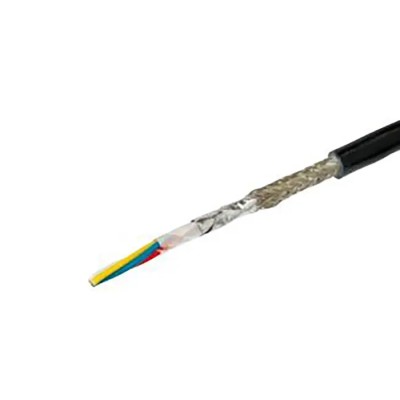 Belden Ha-Vis Etherail Shielded Screened Ethernet Cable 4 Core, Black, 100 m, Electron Beam Cross Linked Cat5e