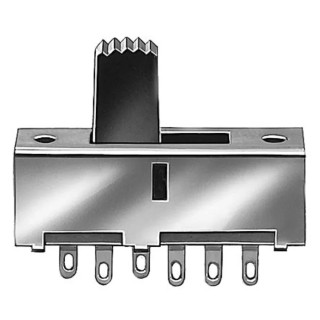 KNITTER-SWITCH PCB Slide Switch DPST On-On-On 300mA Brass MFS 231 P-POM