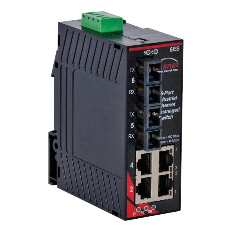 N-Tron Industrial Unmanaged 6 Port Ethernet Switch SL-6ES-4SC