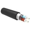 TE Connectivity 2 Core Power Cable 2.5mm² Black Low Smoke Zero Halogen 600V 120°C 50m CL105-2GX2.50-SO-0(50)
